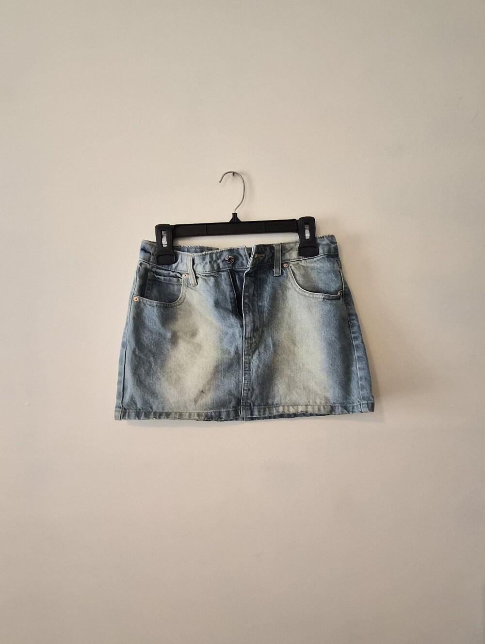 Light Blue Denim Mini Skirt - Casual Everyday Style